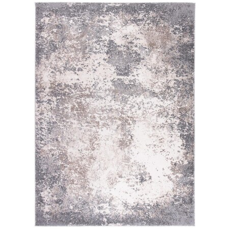 Safavieh 3 x 5 ft. Aston 700 Rectanglar Modern Contemporary Rug - Grey & Ivory ASN707F-3